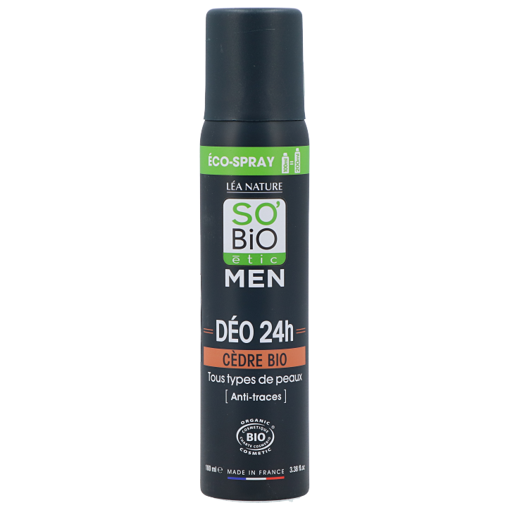 So'Bio étic Men Déo 24h Cèdre - 100ml