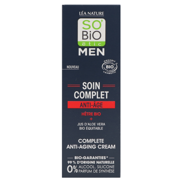 So'Bio étic Men Soin Complet Crème Anti-âge - 50ml