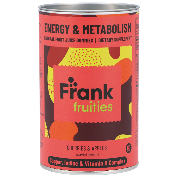 FRANK Fruities Énergie et Métabolisme - 80 gommes de fruits