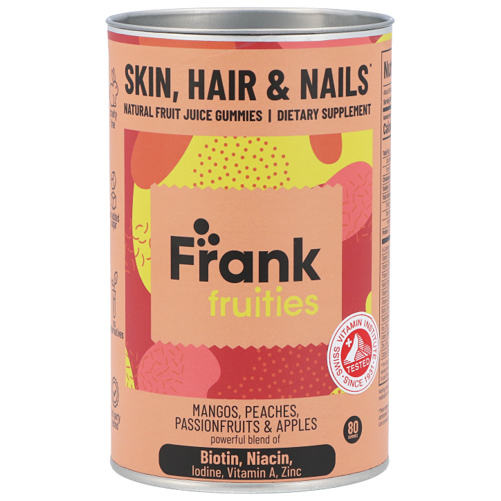 FRANK Fruities Peau, Cheveux et Ongles – 80 gommes de fruits