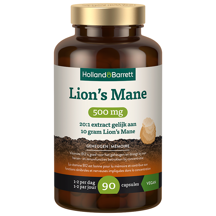    Lions Mane 500mg - 90 capsules