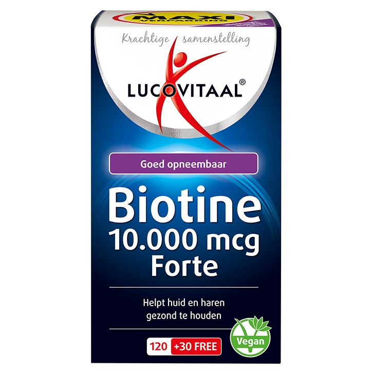 Lucovitaal Biotine Forte 10.000mcg Cerise - 150 pastilles