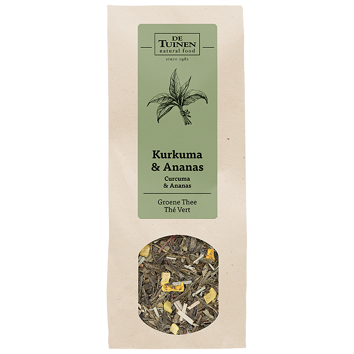 De Tuinen Thé Vert • Curcuma et Ananas - 100g