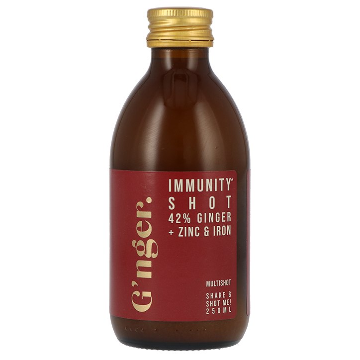 G'nger Multishot Immunité Gingembre 42% + Zinc et Fer - 250ml