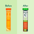 Afbeelding 3 voor Vitamine C Bruistablet 1000mg Granaatappel / Limoensmaak - 20 bruistabletten