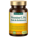 Afbeelding 1 voor Vitamine C, D3, Zink & Echinacea - 120 tabletten