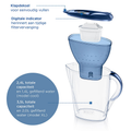 Afbeelding 3 voor BRITA Waterfilterkan Marella Blauw - 2,4L - Incl. Maxtra Pro waterfilter