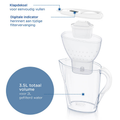 Afbeelding 3 voor BRITA Waterfilterkan Marella XL Wit - 3,5L - Incl. Maxtra waterfilter