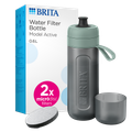 Afbeelding 1 voor Waterfilterfles Active Donkergroen incl. 2 filters - 600ml