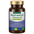 Afbeelding 1 voor Black Seed Oil + Vitamine D3 - 60 capsules