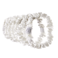 Afbeelding 2 voor VeganBoost Satin Scrunchies White - 8 stuks