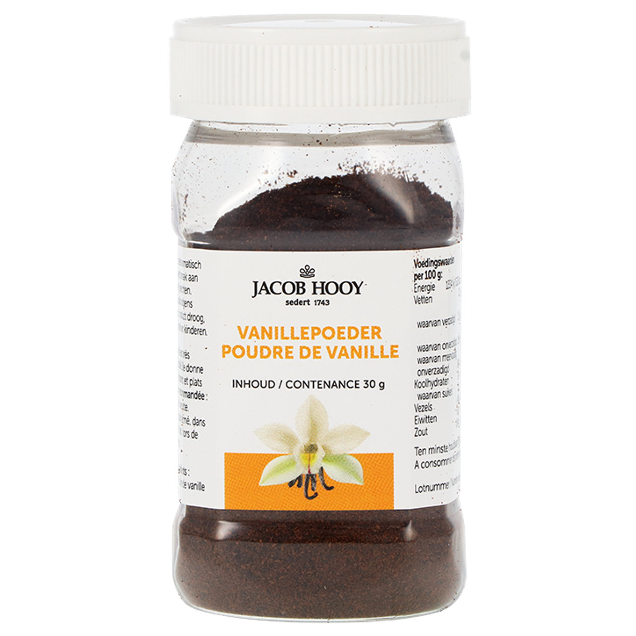 Jacob Hooy Vanillepoeder – 30g