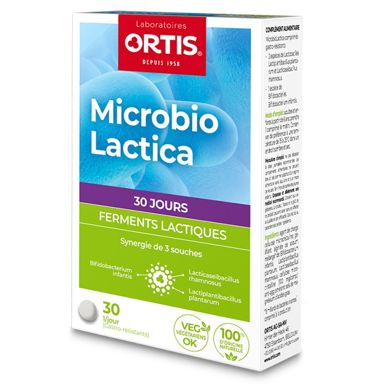 Ortis Micro Biolactica Melkzuurbacterien (30 Tabletten)