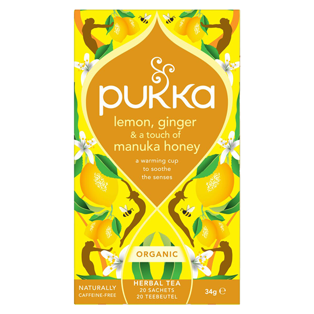Pukka Lemon, Ginger & Manuka Honey – 20 theezakjes