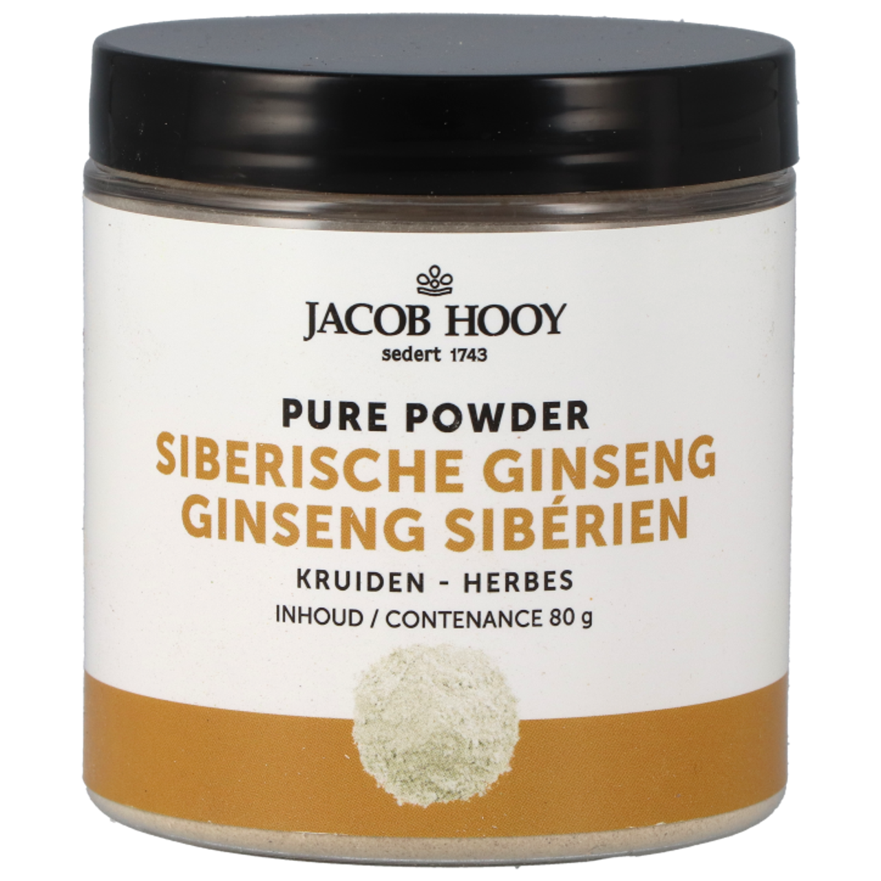 Jacob Hooy Siberische Ginseng Poeder - 80g