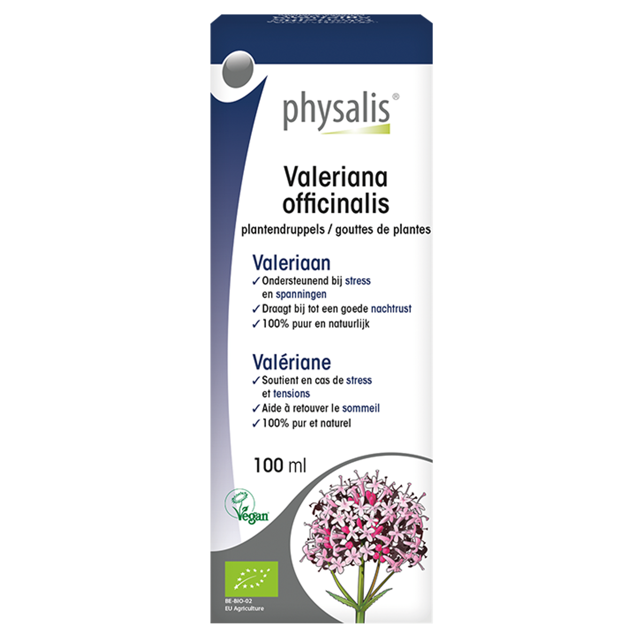 Physalis Valeriana Officinalis Druppels Bio (100ml)