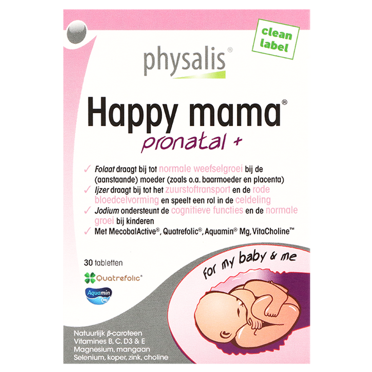 Physalis Happy Mama Pronatal+ (30 Tabletten)