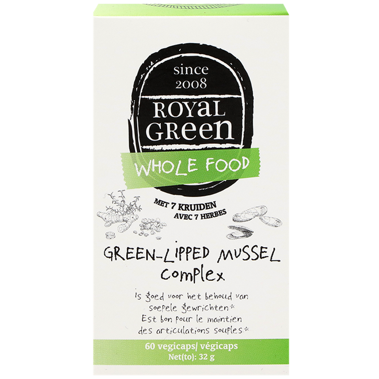 Royal Green Groenlipmossel Complex - 60 capsules