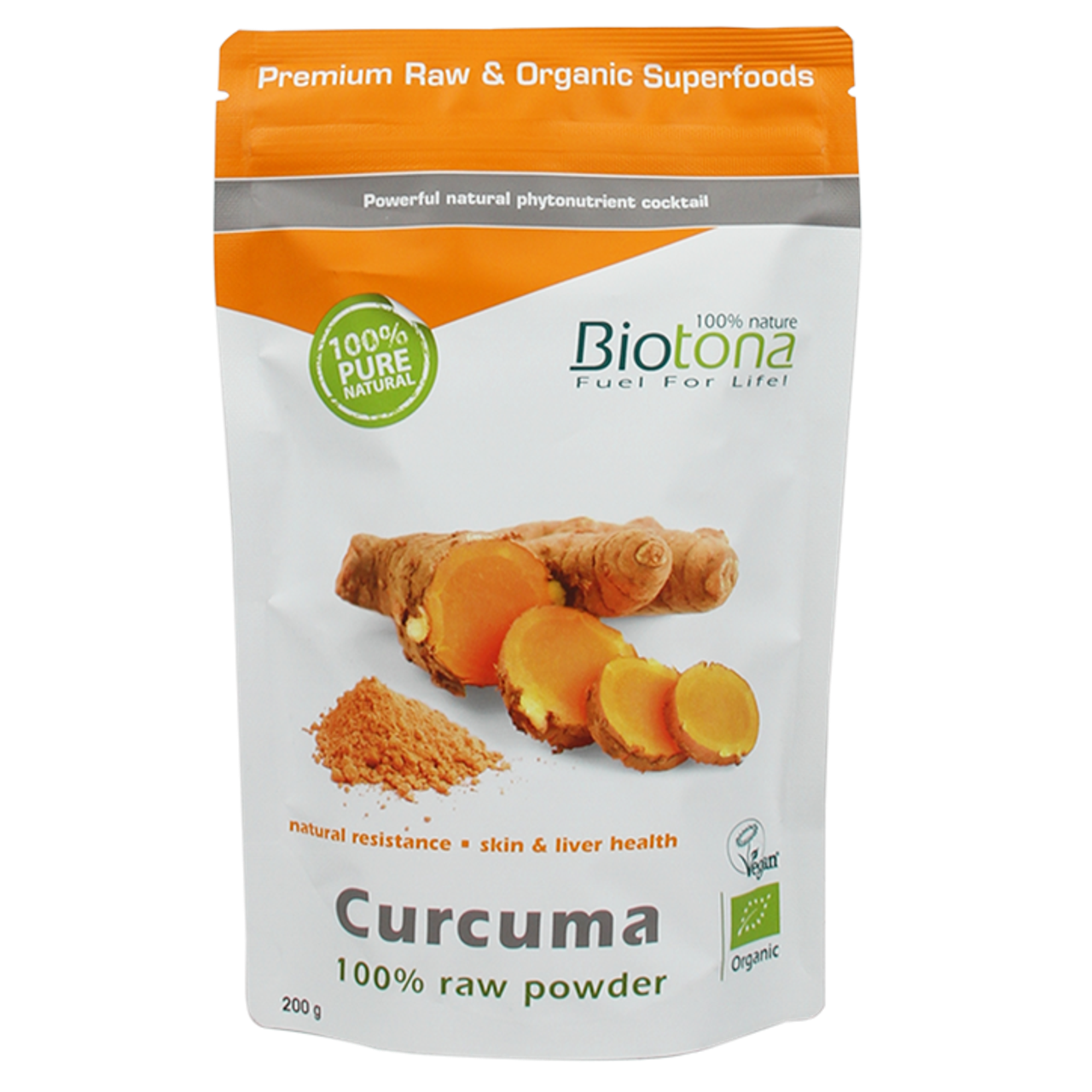 Biotona Curcuma Raw Poeder BIO - 200g