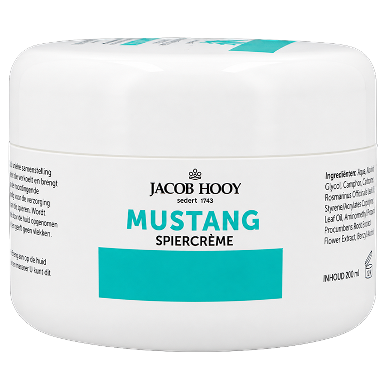 Jacob Hooy Mustang Spiercrème - 200ml