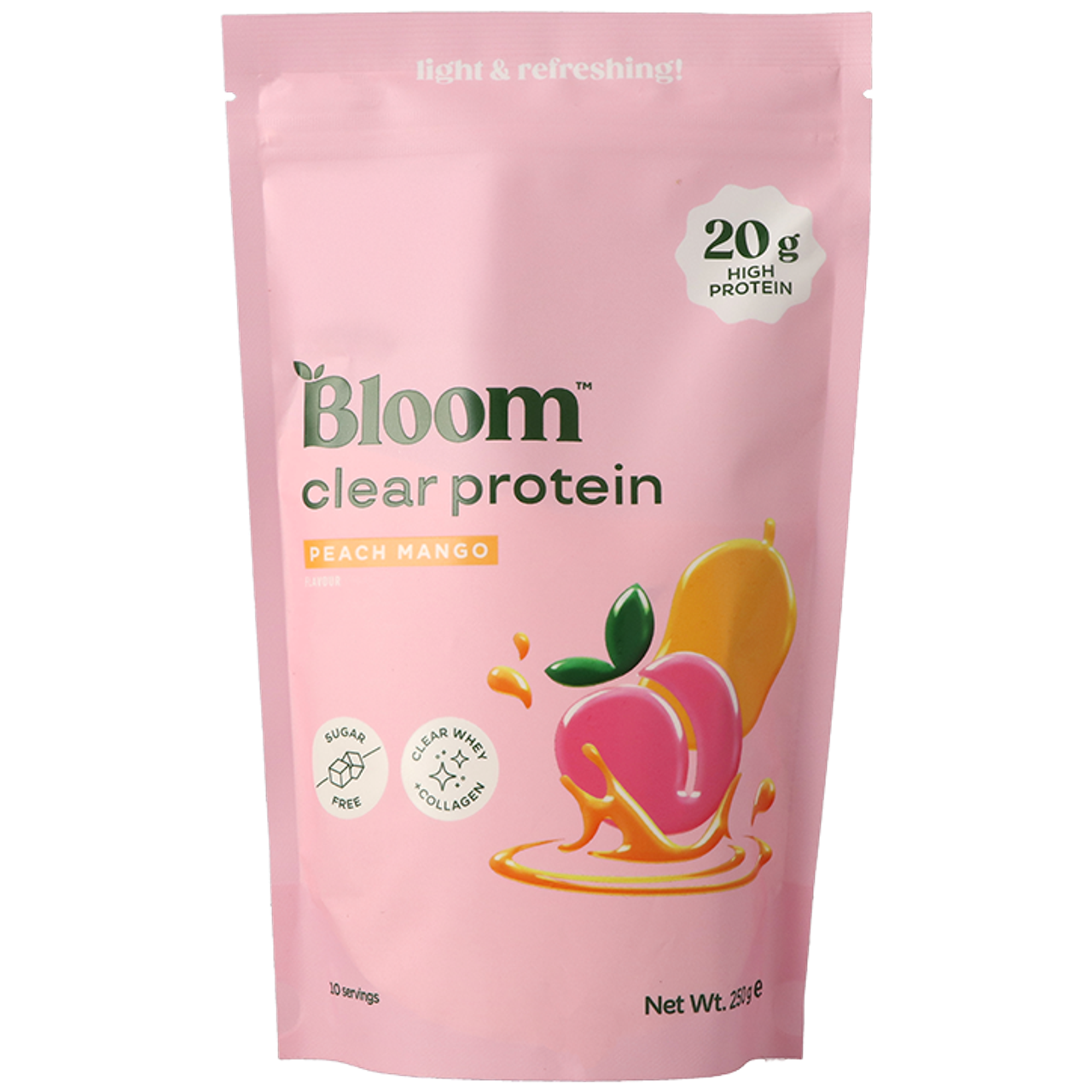 Bloom Clear Protein Collagen Peach Mango - 250g