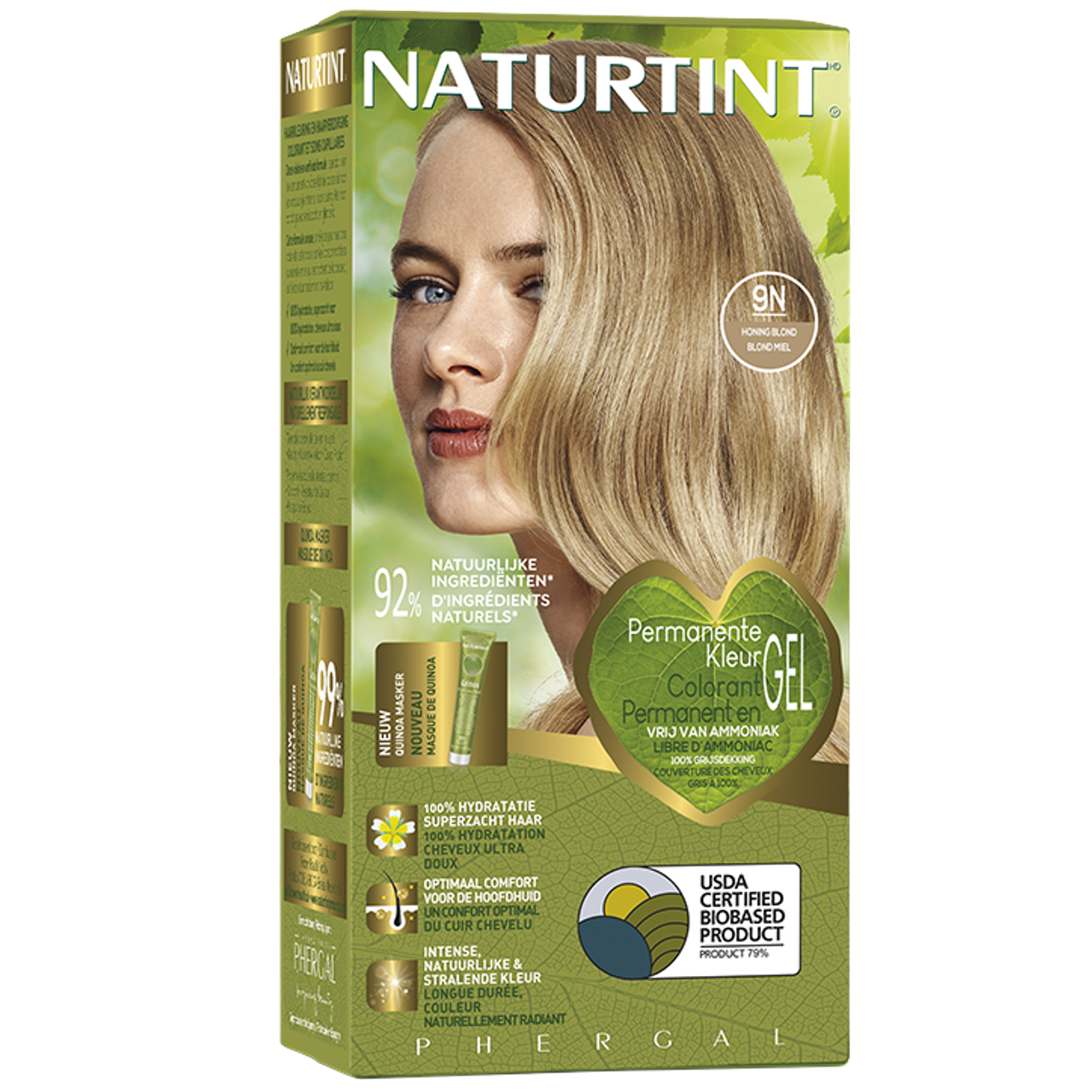 Naturtint Permanente Haarkleuring 9N Honing Blond - 170ml