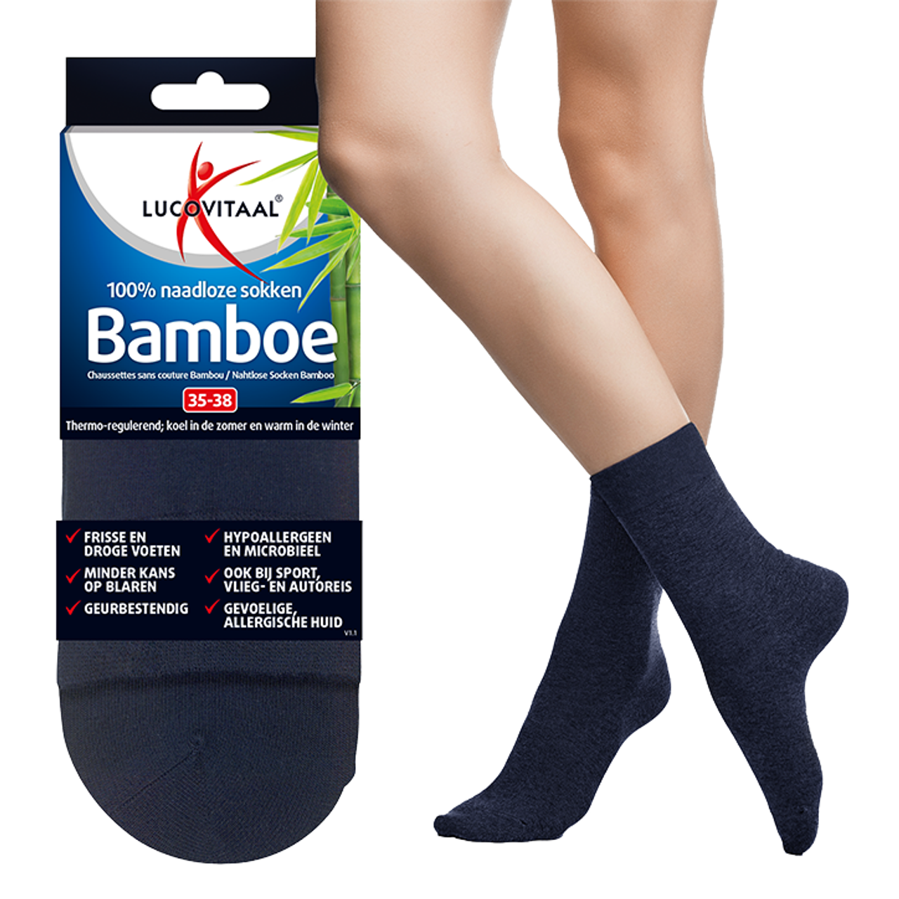 Lucovitaal Bamboe Sokken