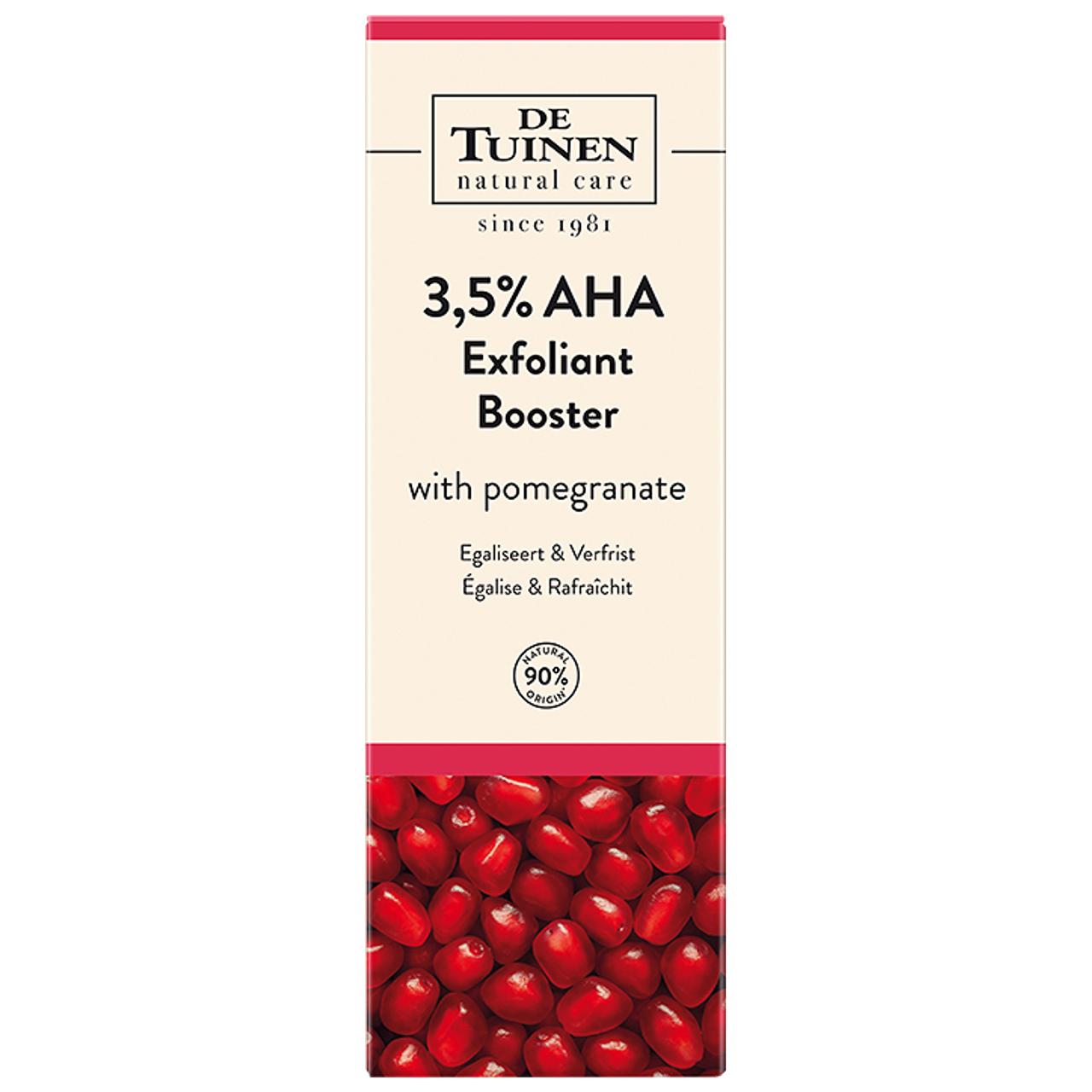 De Tuinen 3,5% AHA Exfoliant Skinbooster met Granaatappel - 30 ml