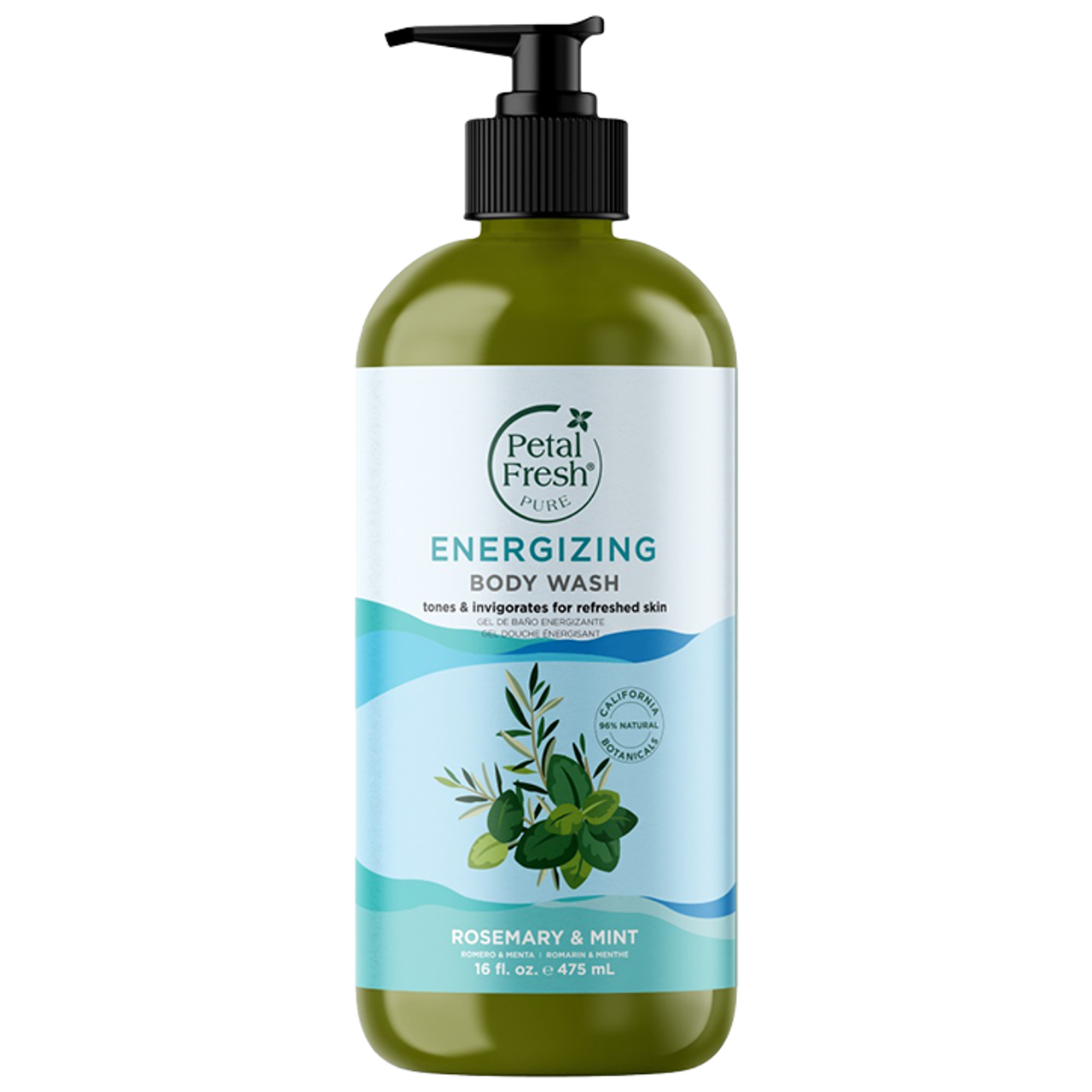 Petal Fresh Energizing Body Wash Rosemary & Mint - 475ml