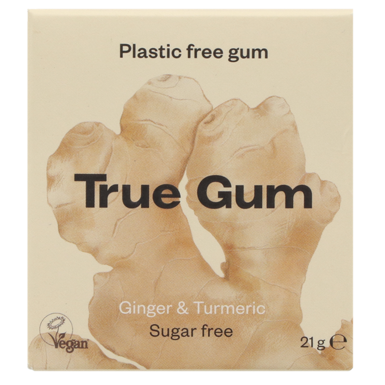 True Gum Ginger & Turmeric Kauwgom - 21g
