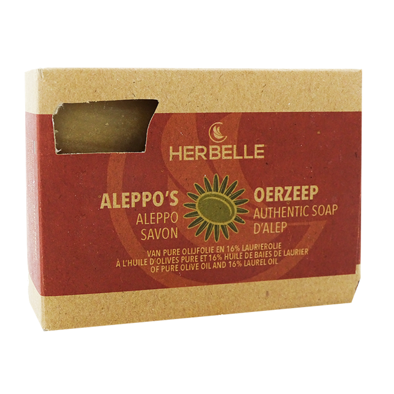 Herbelle Aleppo's Oerzeep met Olijf en Laurier - 180g