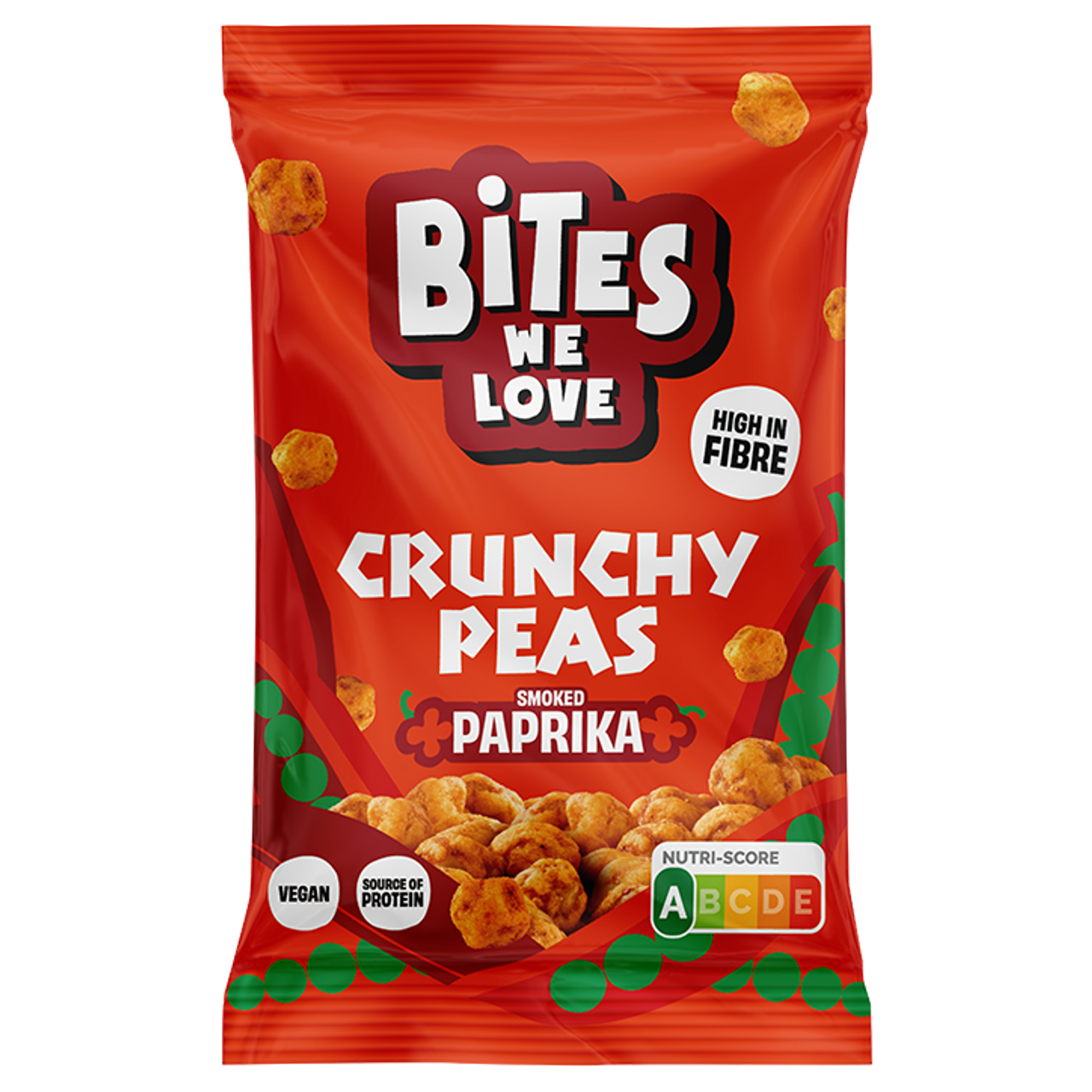 Bites We Love Crunchy Peas Smoked Paprika - 30g