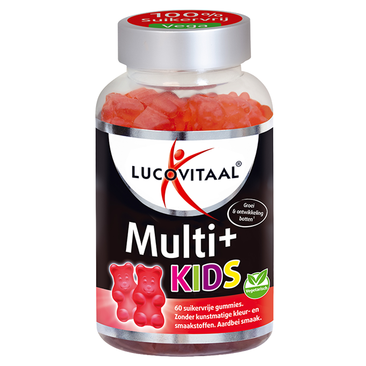 Lucovitaal Multi+ Kids Aardbei (60 Gummies)