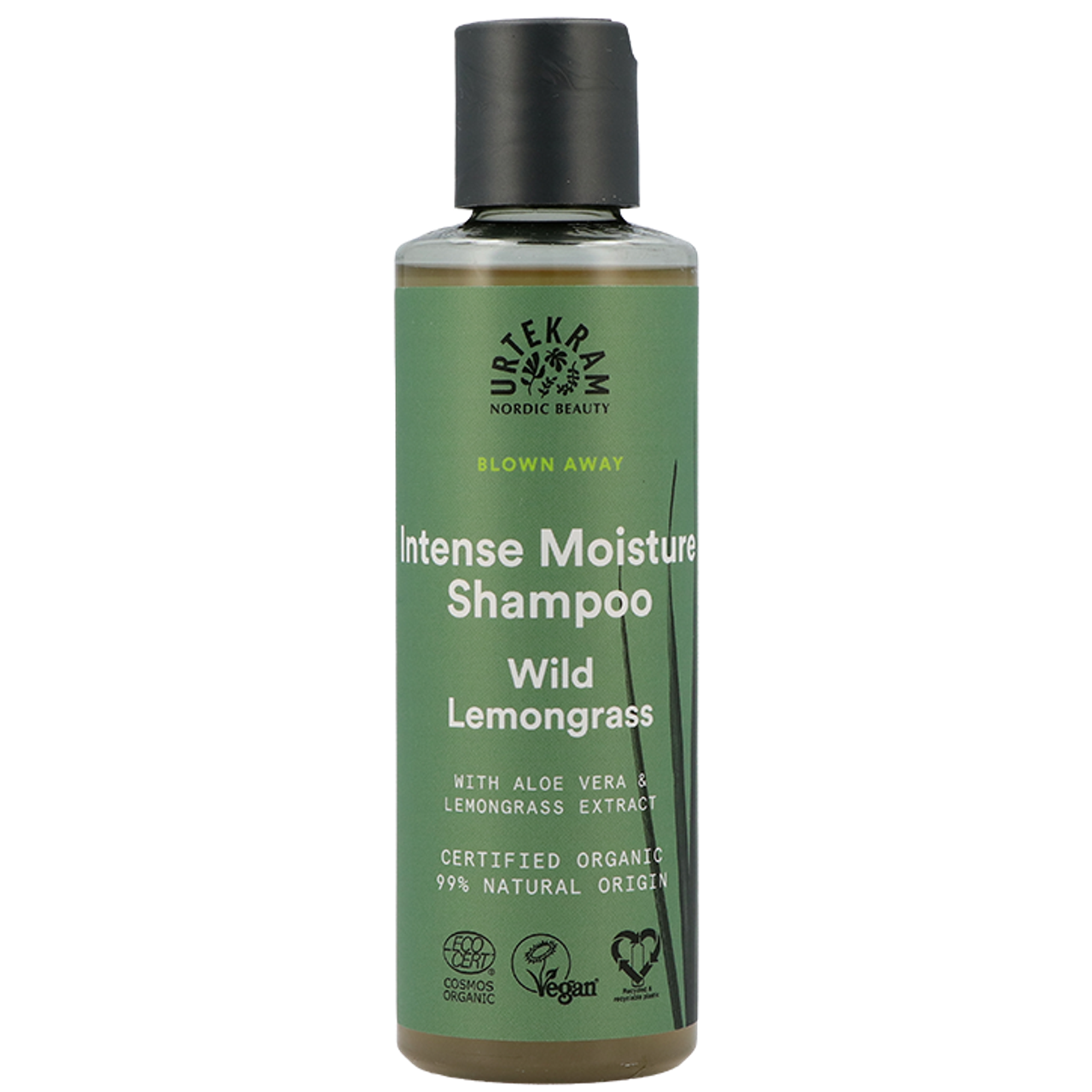 Urtekram Blown Away Intense Moisture Shampoo Wild Lemongrass - 250ml