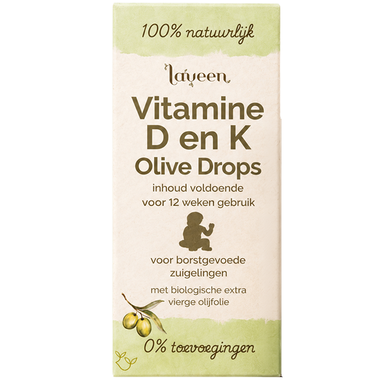 Laveen Olive Drops Vitamine D en K Voor Baby's - 10 ml