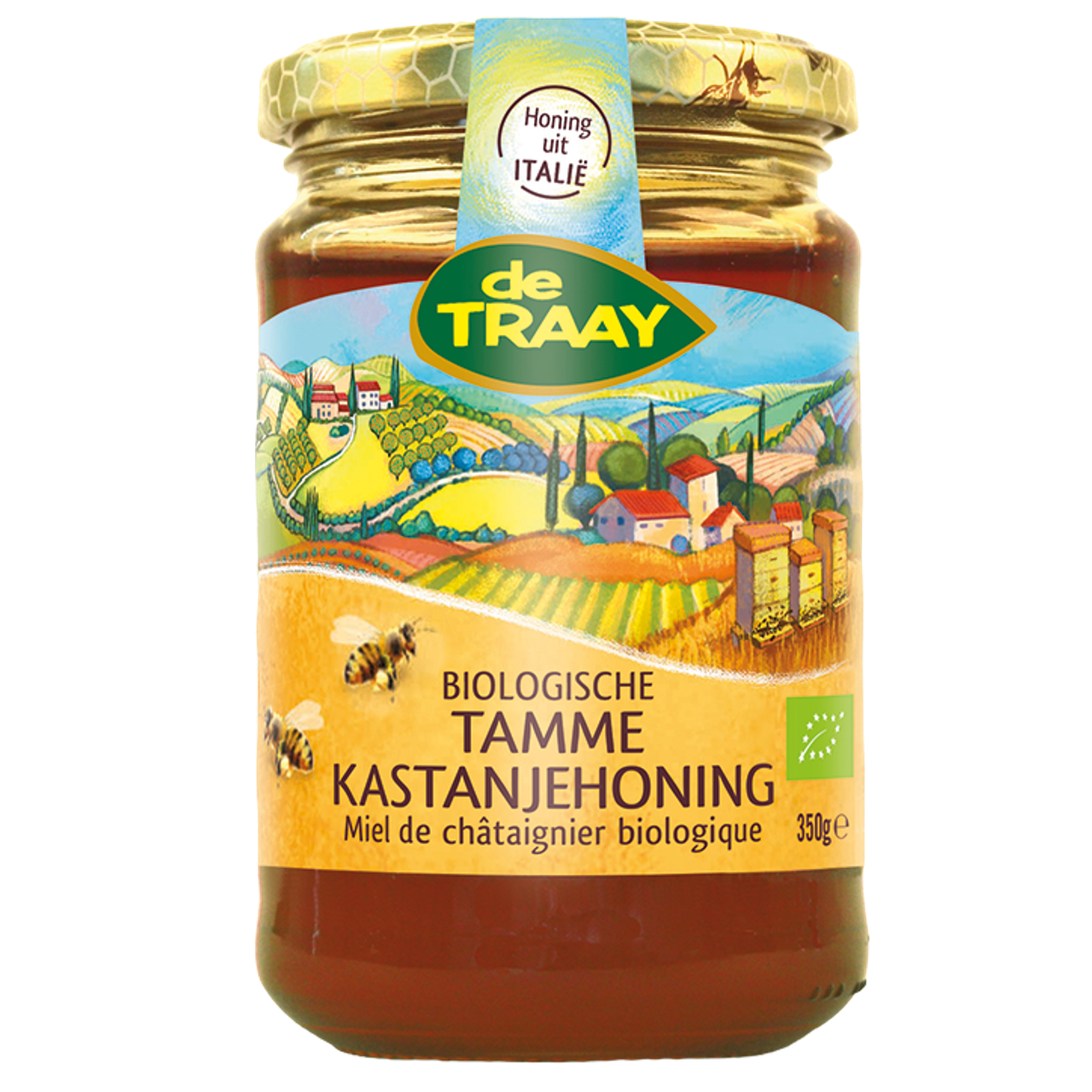 De Traay Biologische Tamme Kastanjehoning BIO - 350g