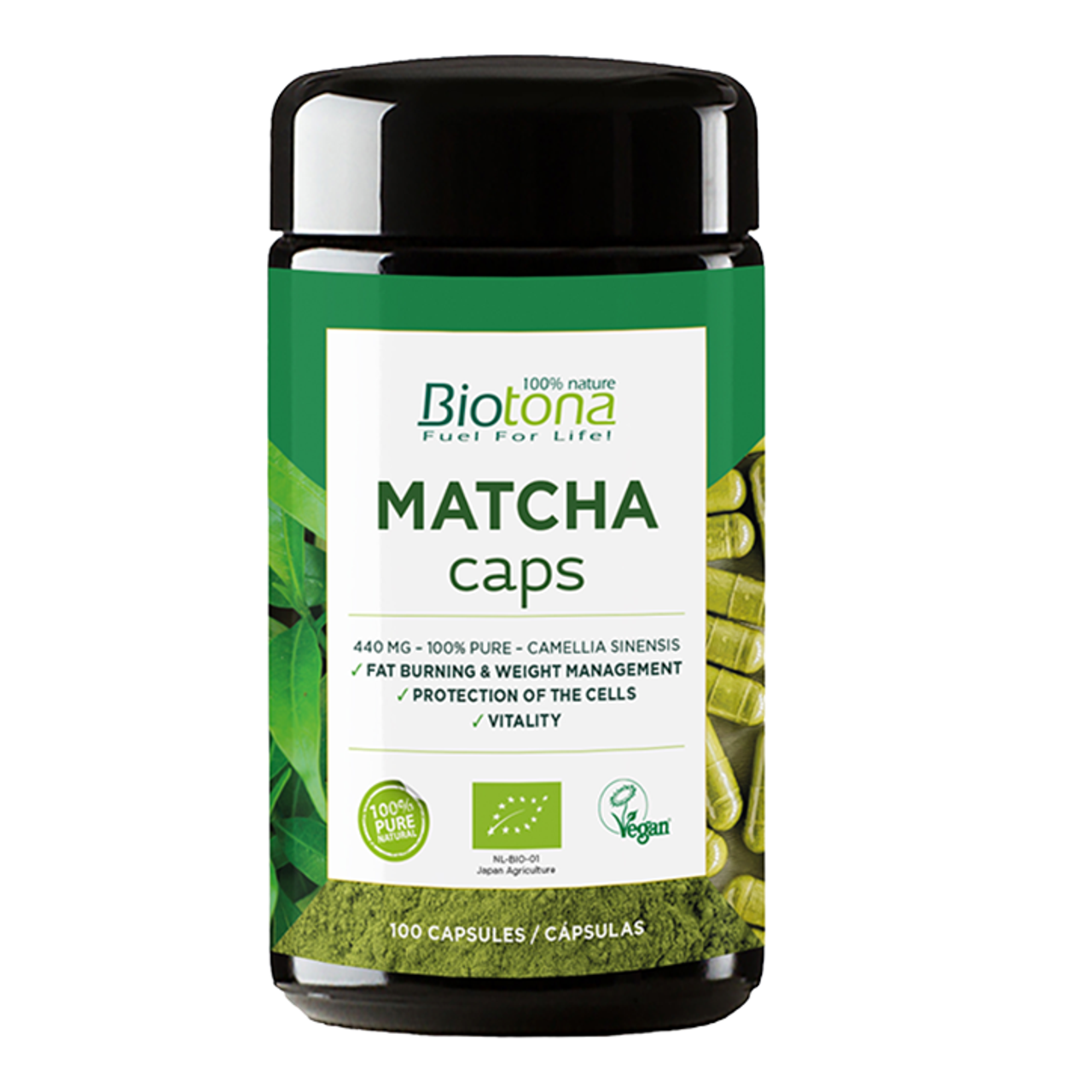 Biotona Matcha Caps - 100 Capsules