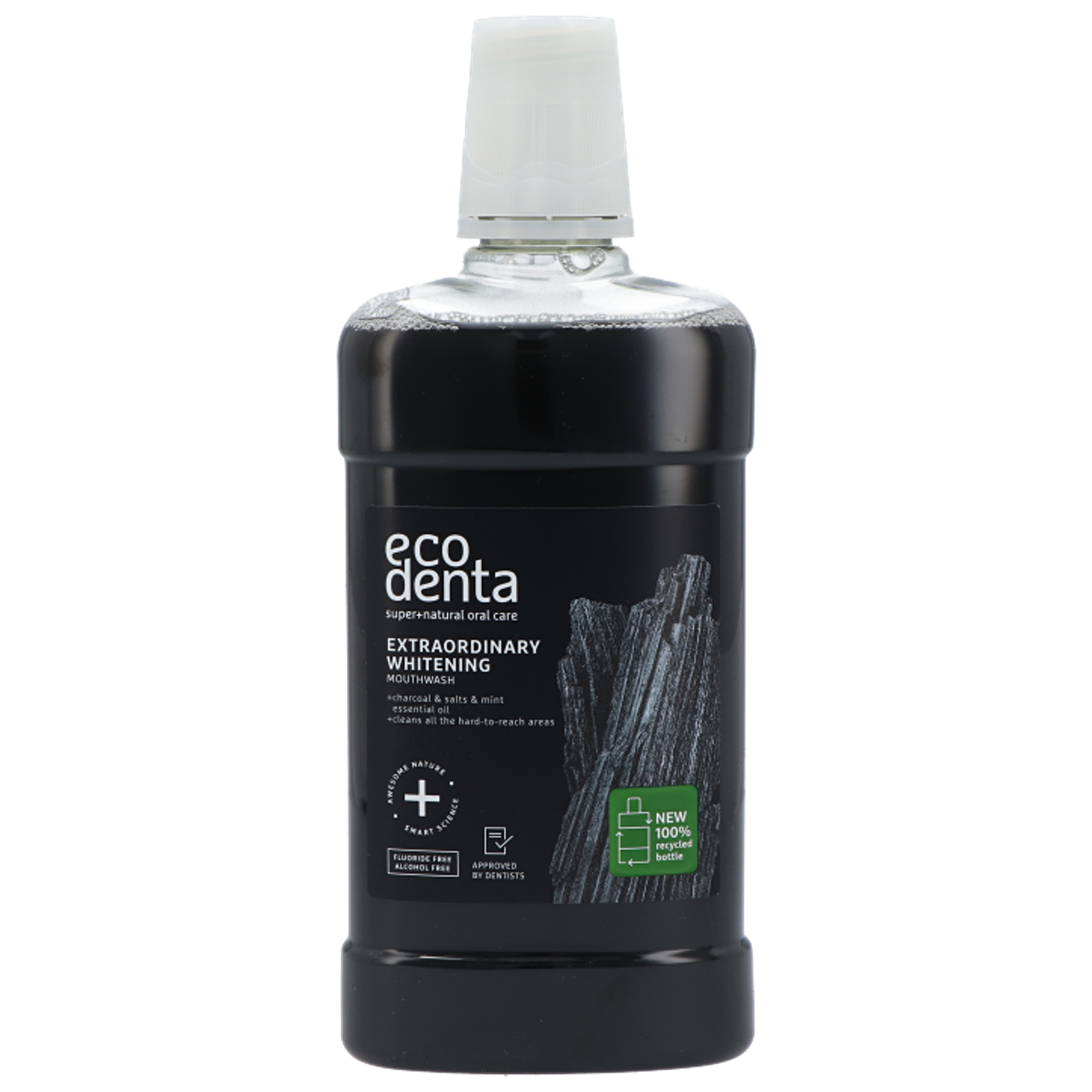 Ecodenta Whitening Mondwater met Houtskool - 500ml
