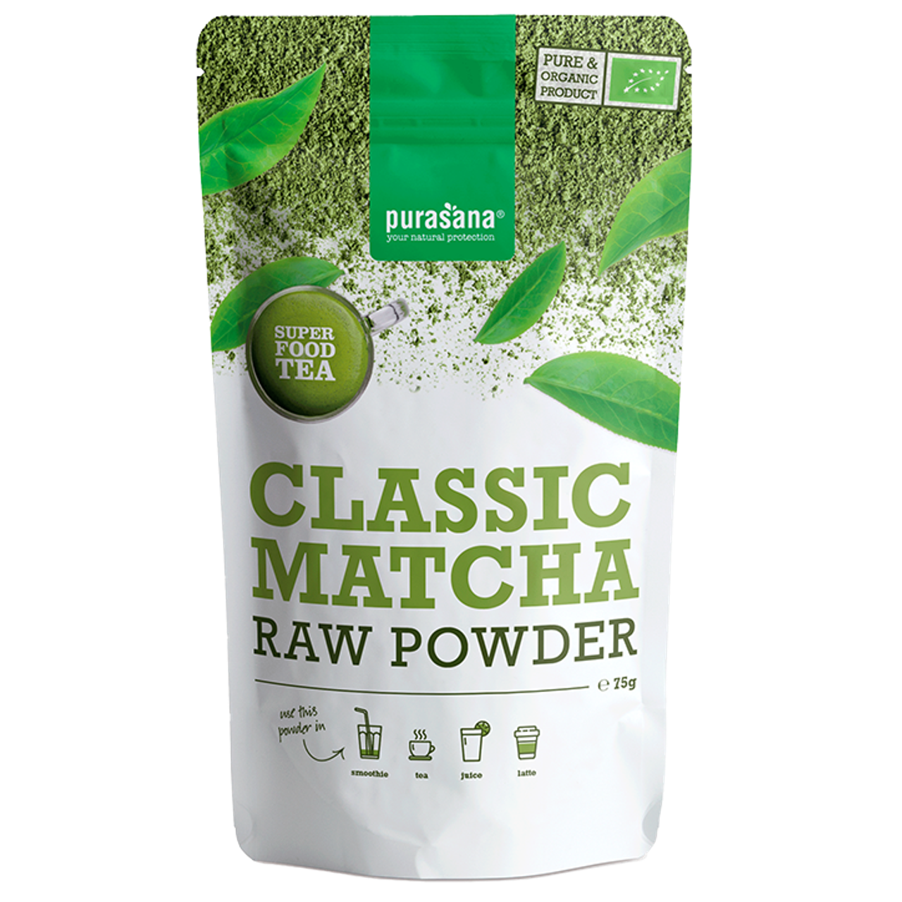 Purasana Classic Matcha Raw Powder Bio - 75g