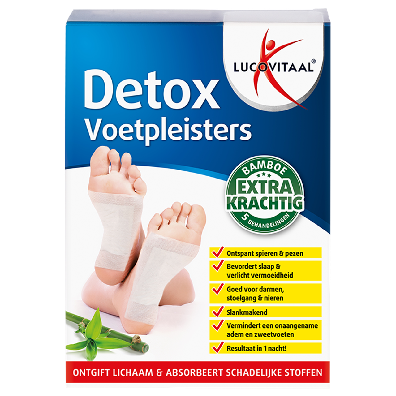 Lucovitaal Detox Voetpleisters - 5 behandelingen