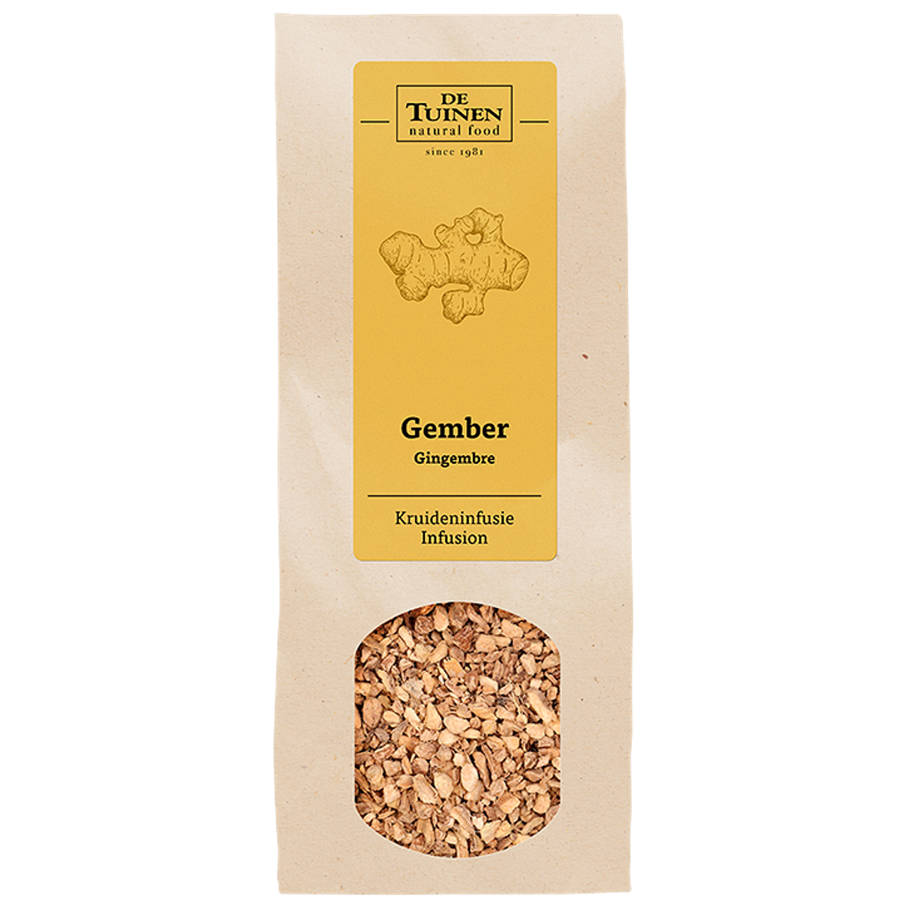 De Tuinen Kruideninfusie Gember - 100g