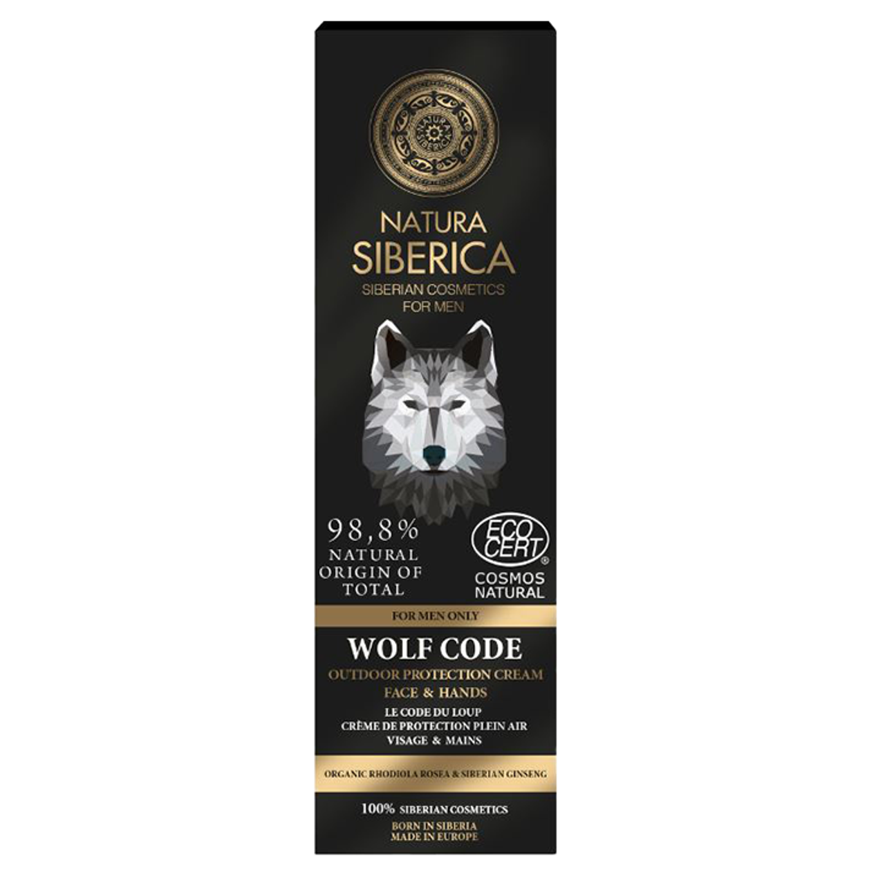 Natura Siberica For Men Outdoor Protection Cream Face & Hands - 80ml