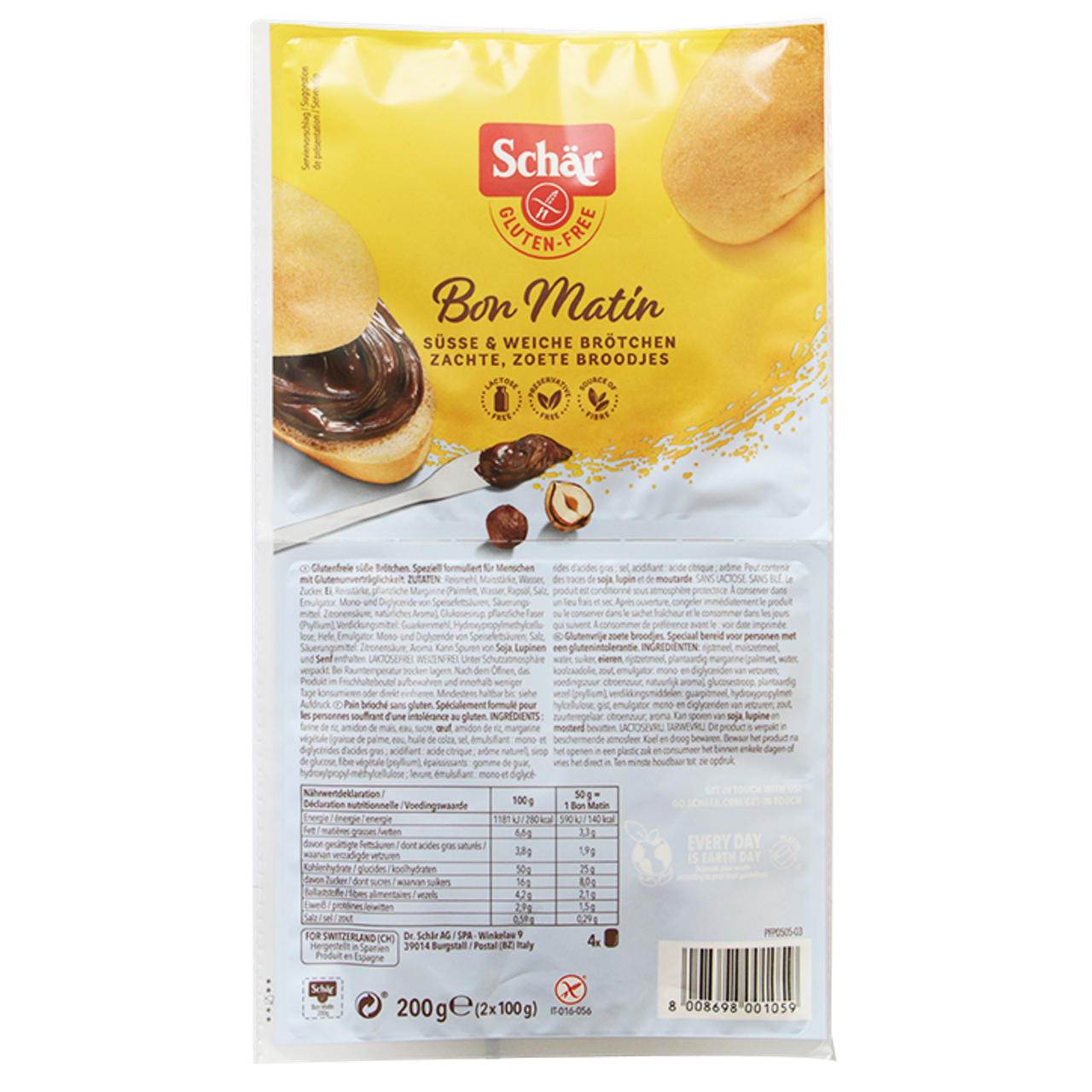 2e product 50% korting op Schär voeding & dranken