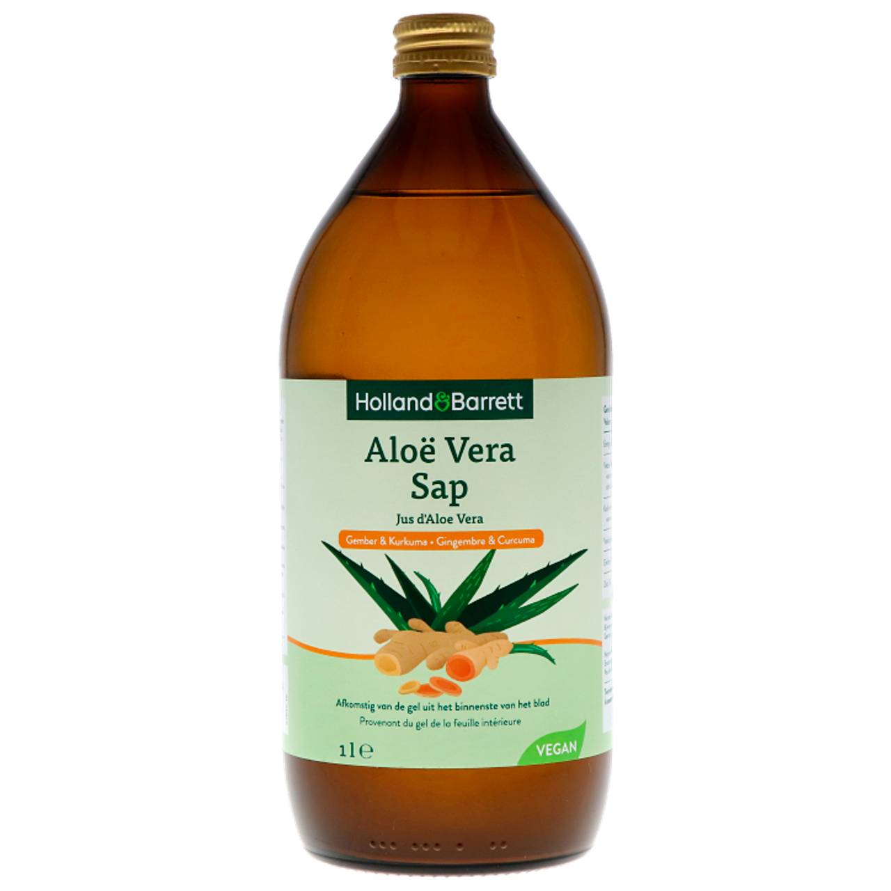Holland & Barrett Aloë Vera Sap Gember en Kurkuma - 1L