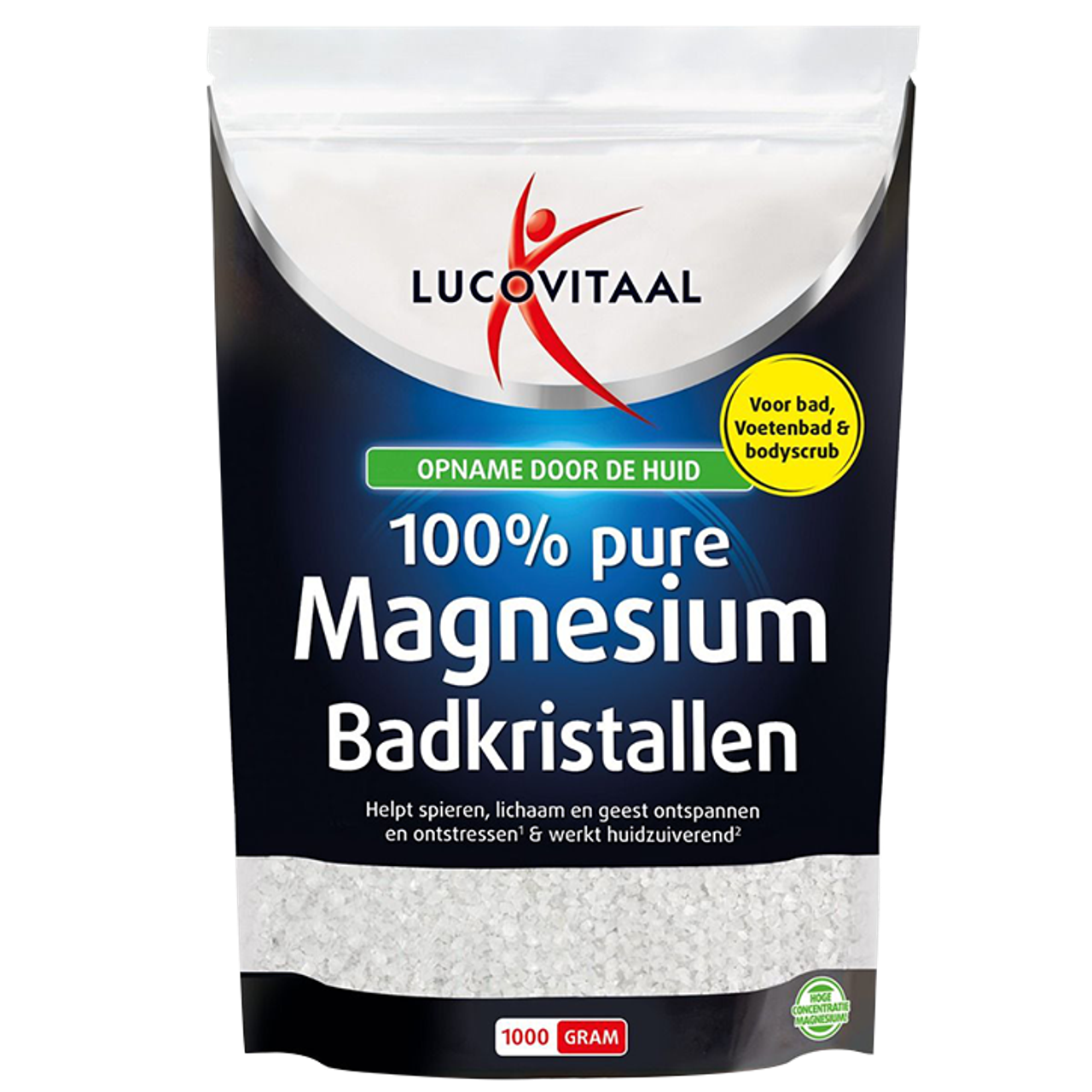 Lucovitaal 100% Pure Magnesium Badkristallen - 1kg