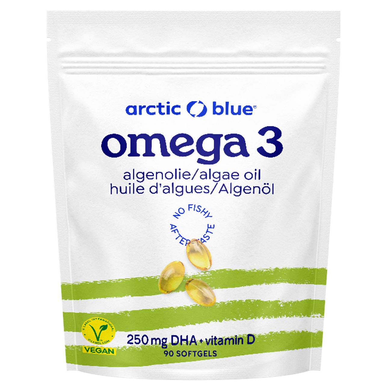 Arctic Blue Vegan Omega 3 Algenolie DHA met Vitamine D - 90 capsules