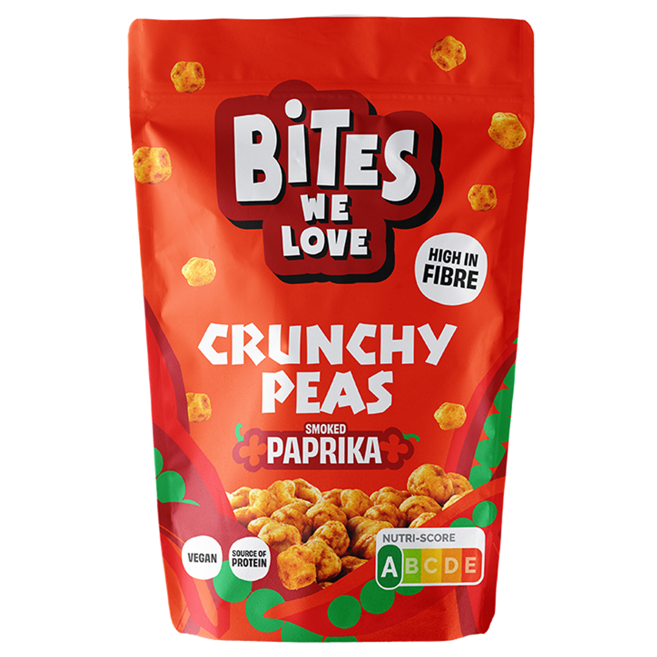 Bites We Love Crunchy Peas Smoked Paprika - 100g