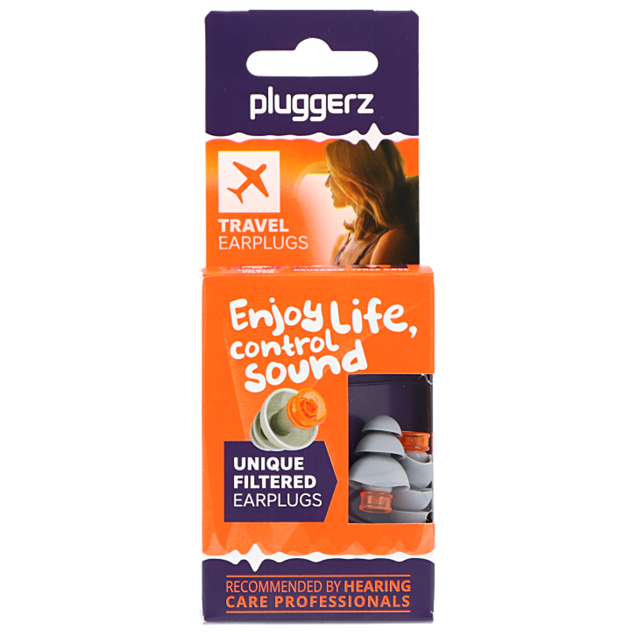 Pluggerz Travel Earplugs - 1 set