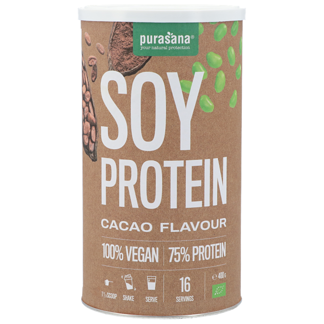 Purasana Vegan Soy Protein Cacao - 400g