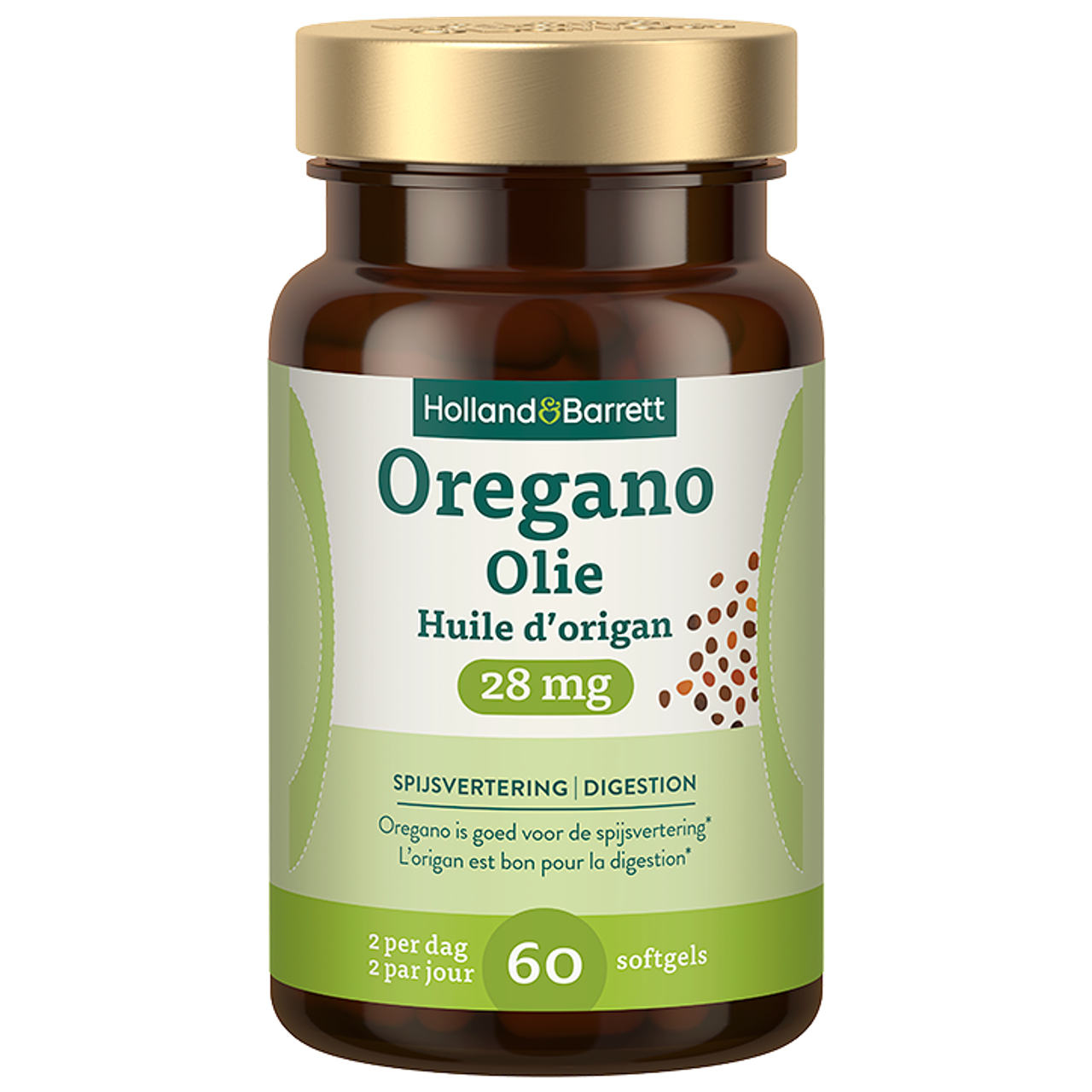 Holland & Barrett Oregano Olie 28mg - 60 capsules